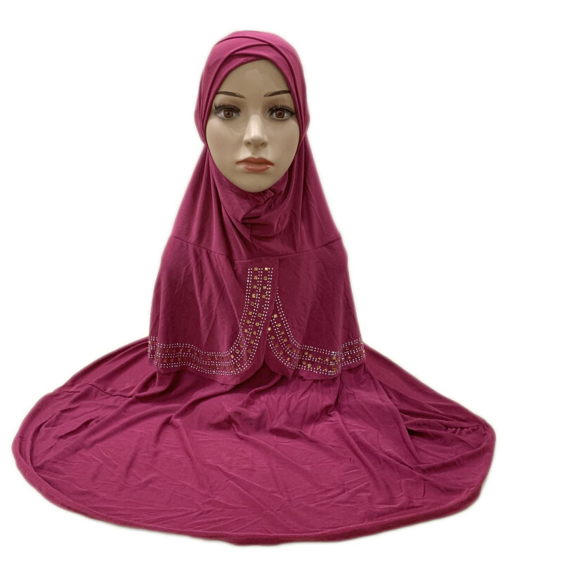 Muslim Women One Piece Headscarf Large Hijab Prayer Head Wrap Scarf Shawl Arab