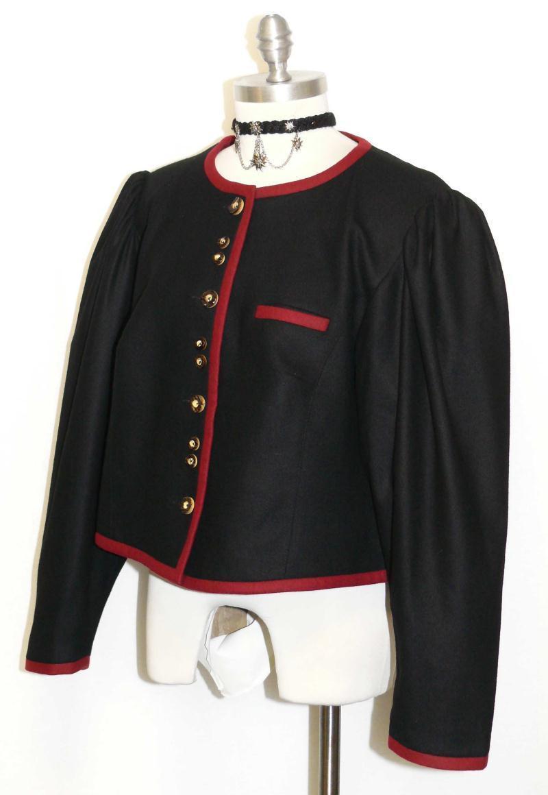 BLACK ~ COTTON German Women SUMMER Hunting Riding Dress Skirt Pants JACKET 16 L