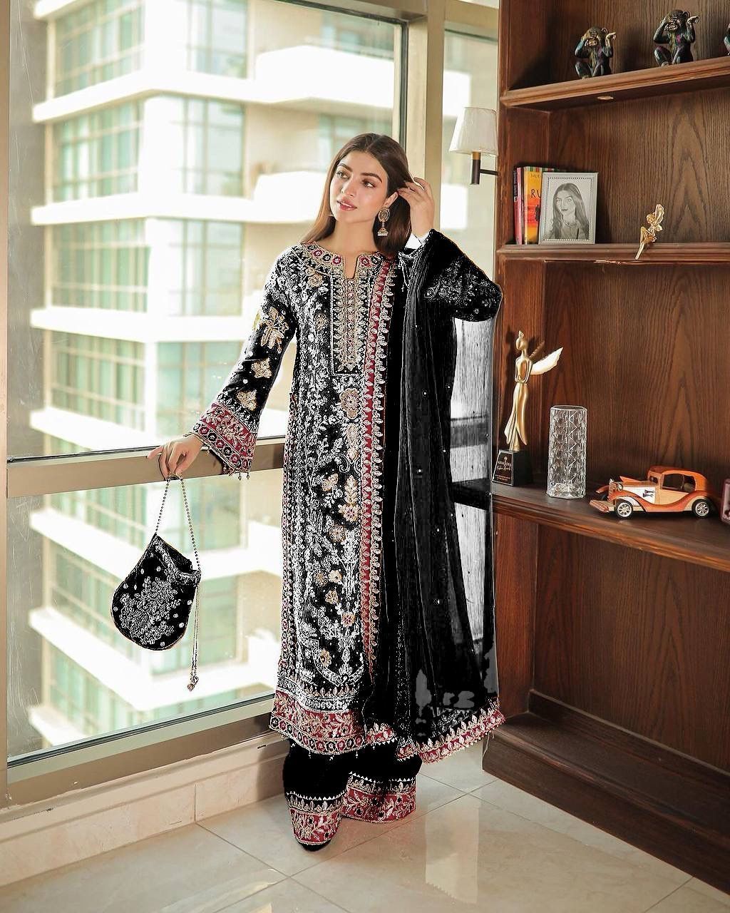 Indian party dress Designer Bollywood Salwar new long gown wedding anarkali Suit