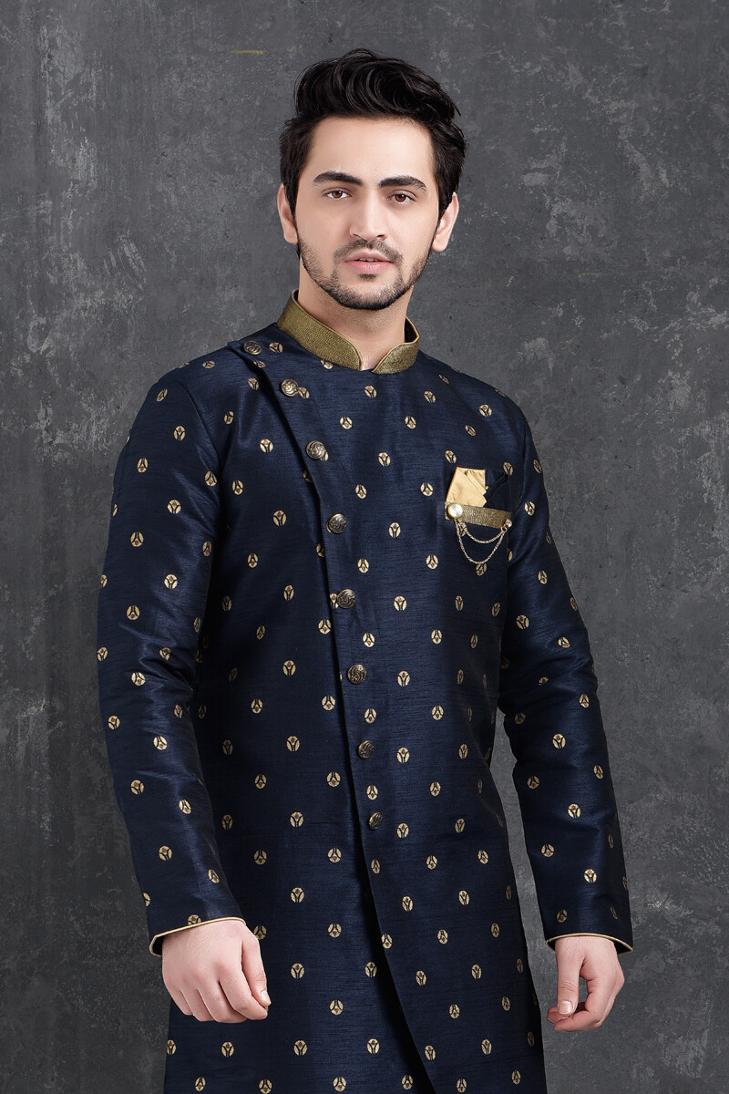 Indian Mens Designer Wedding Bollywood Party Wear Traditional Semi Indo Western