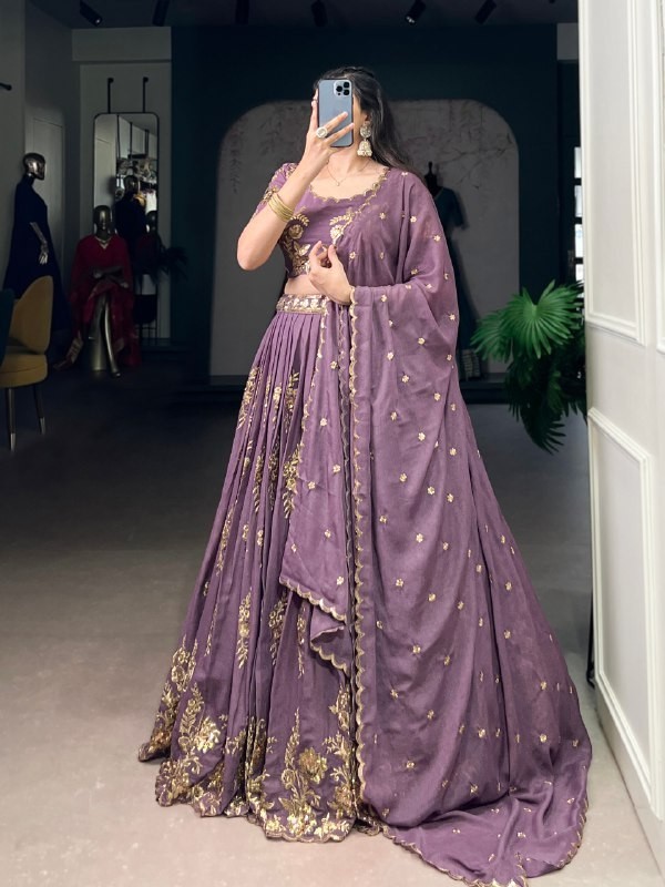 Lehenga choli Readymade stitched lehenga Sequance wedding Party lehenga women