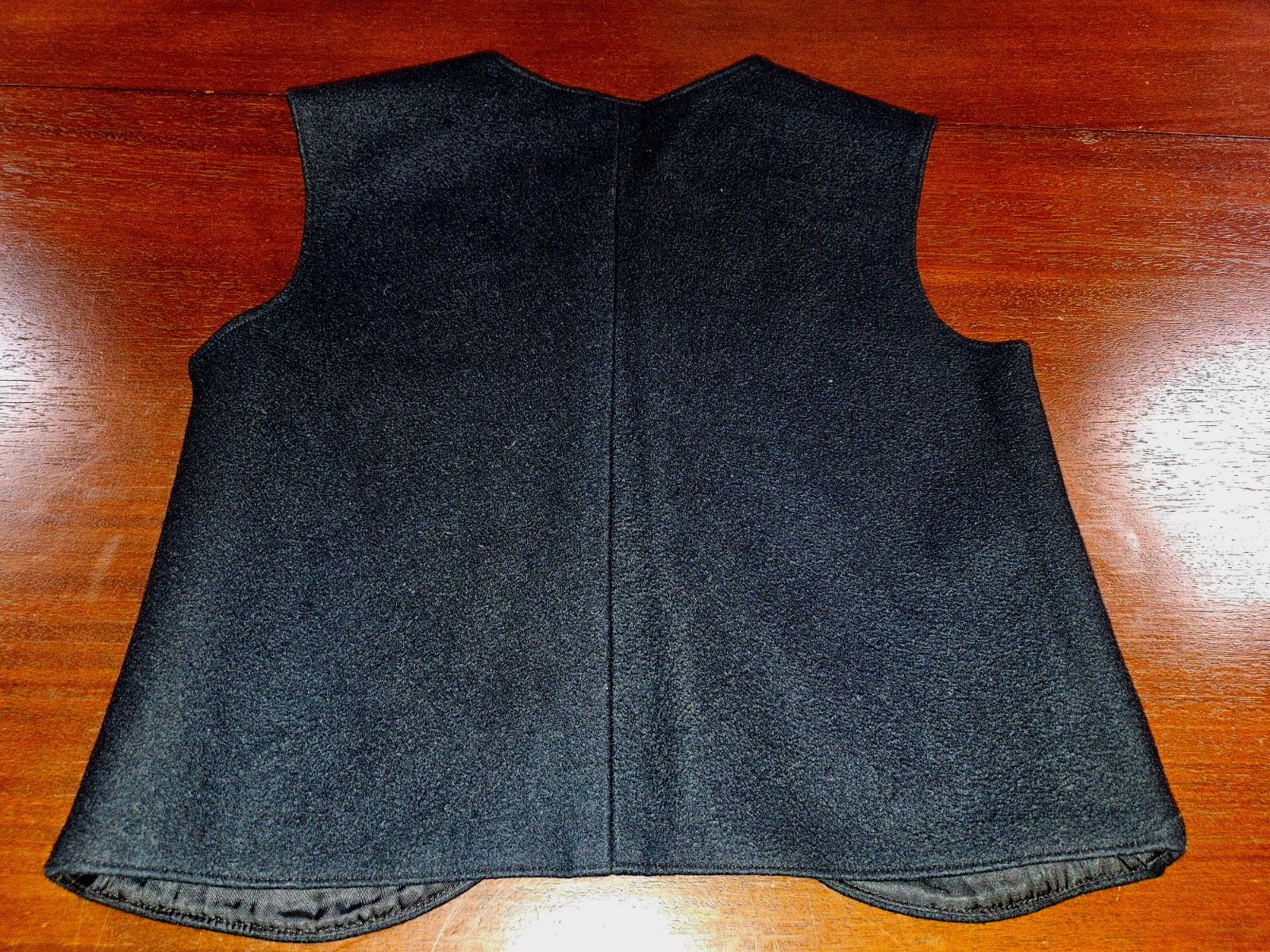 Vintage Black Wool Felt Paprika Flor Hand-Embroidered Hungarian Matyo Art Vest