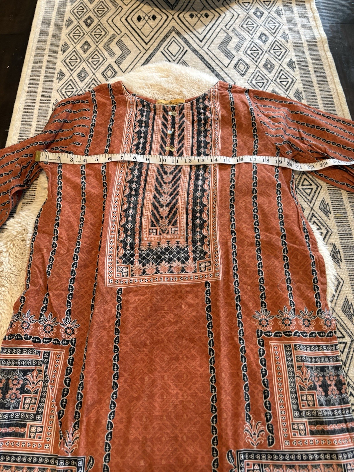 Pakistani Bonanza Satrangi Pret size 14 Floral Print Boho Stitches Ready Wear