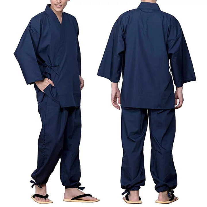 [SAMUE]Japan Traditional KIMONO for working Relaxing wear very easy Comfortable