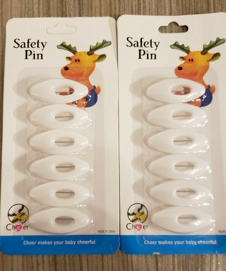 12x hijab pin plastic scarf pins Muslim hijab safety pin white 2×6 = 12