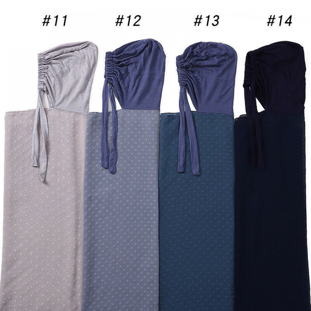 1PCS Muslim Amira with Bonnet Inner Cap Instant Hijab Head Scarf Wraps Shawls