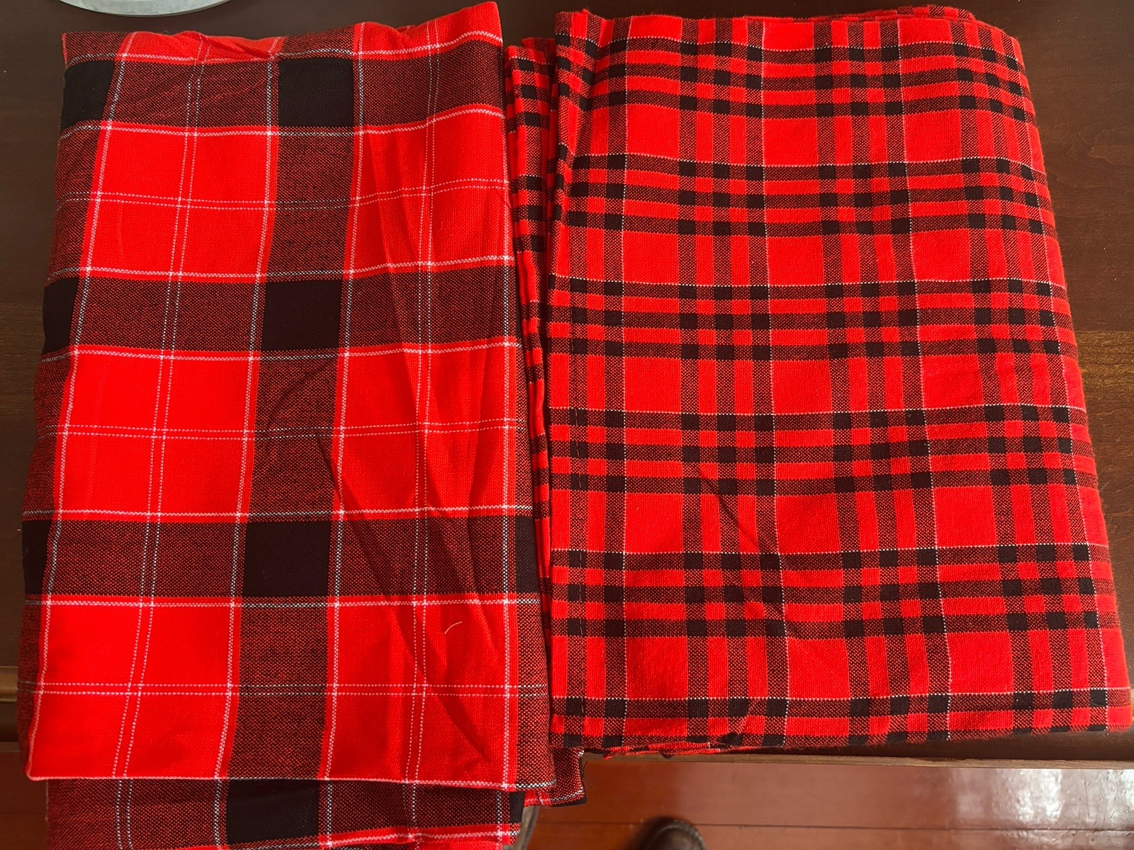 Set of 2: Kenyan Maasai Shuka Blanket Shawl Scarf Sarong 59×77