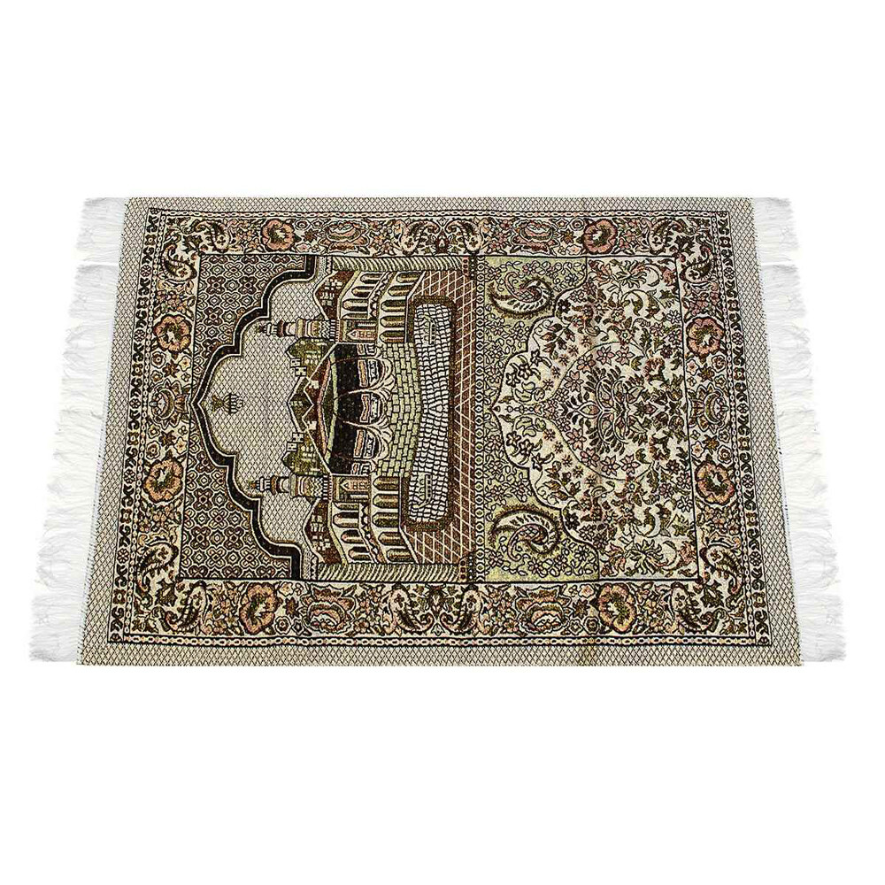 1PC Muslim Turkish Islamic Prayer Rug Salat Musallah Sejadah Mat Tassel Carpet