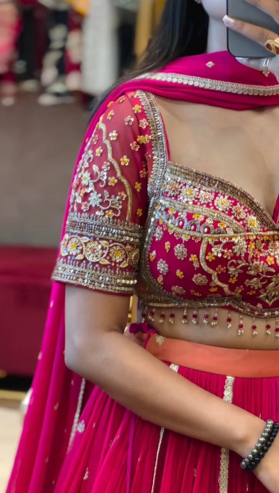 READY MADE LEHNGA CHOLI LEHENGA INDIAN WOMEN WEDDING BRIDAL PARTY WEAR PAKISTANI