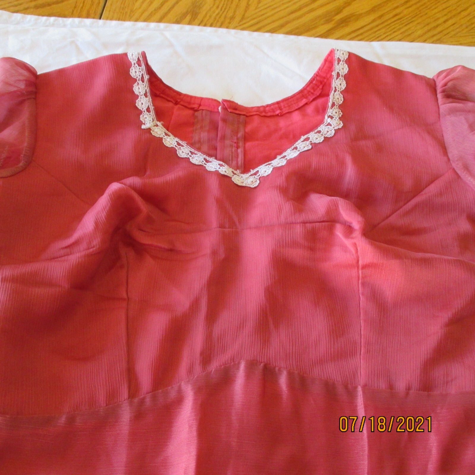 ROSE Pink AMAZING CHOLI 28″ Bust BLOUSE For SARI Skirt Stylish TOP Girl 10-12