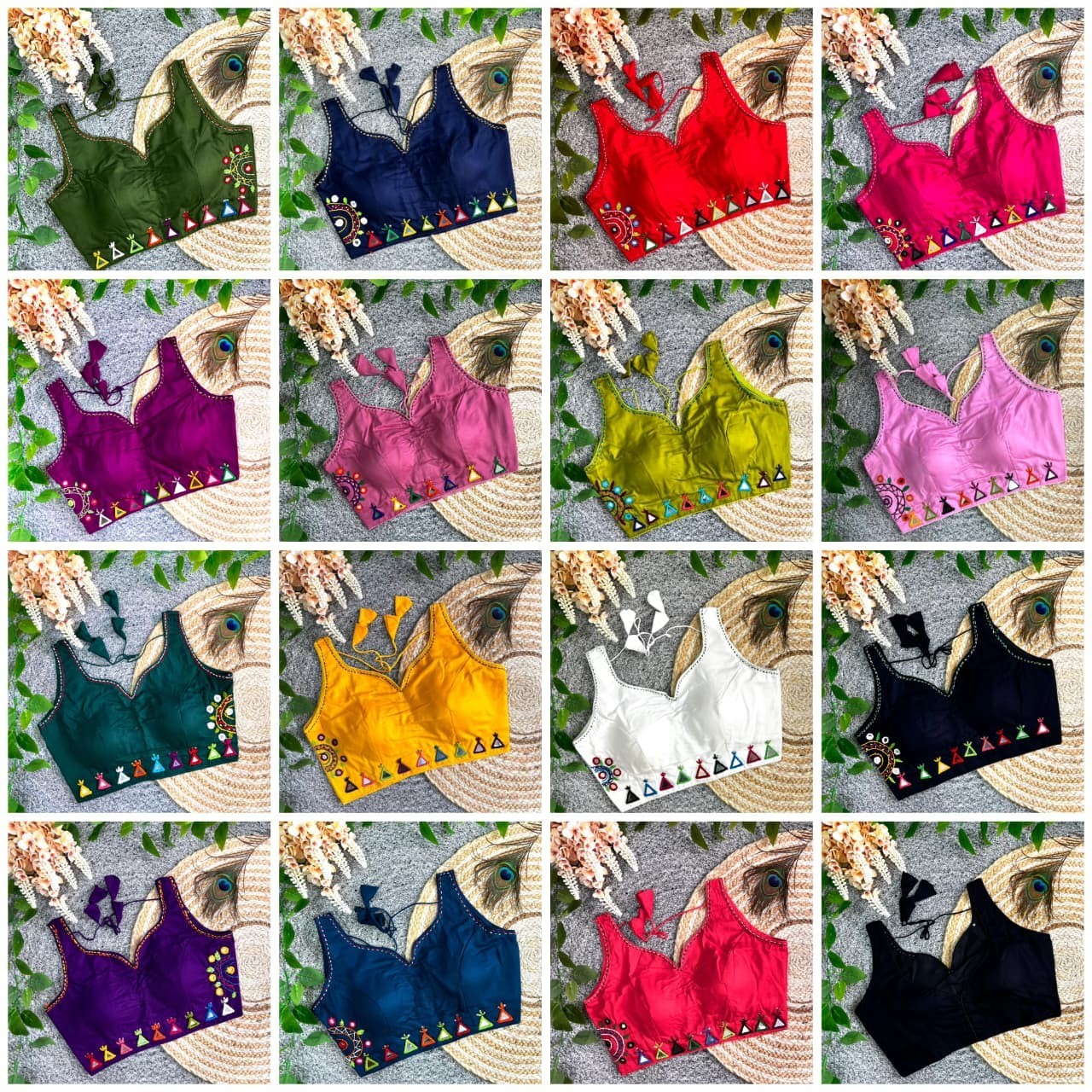 Women Navratri Readymade Saree Blouse Bollywood heavy Sari Choli Crop top Dress