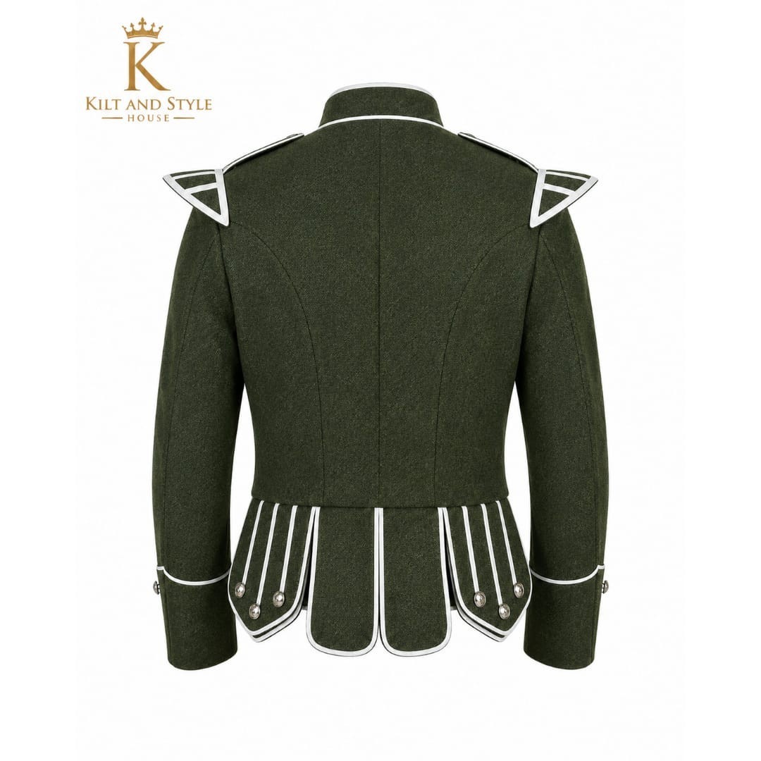 Scottish Military Doublet Kilt Jacket | Highland Pipe Band Formal Jacket
