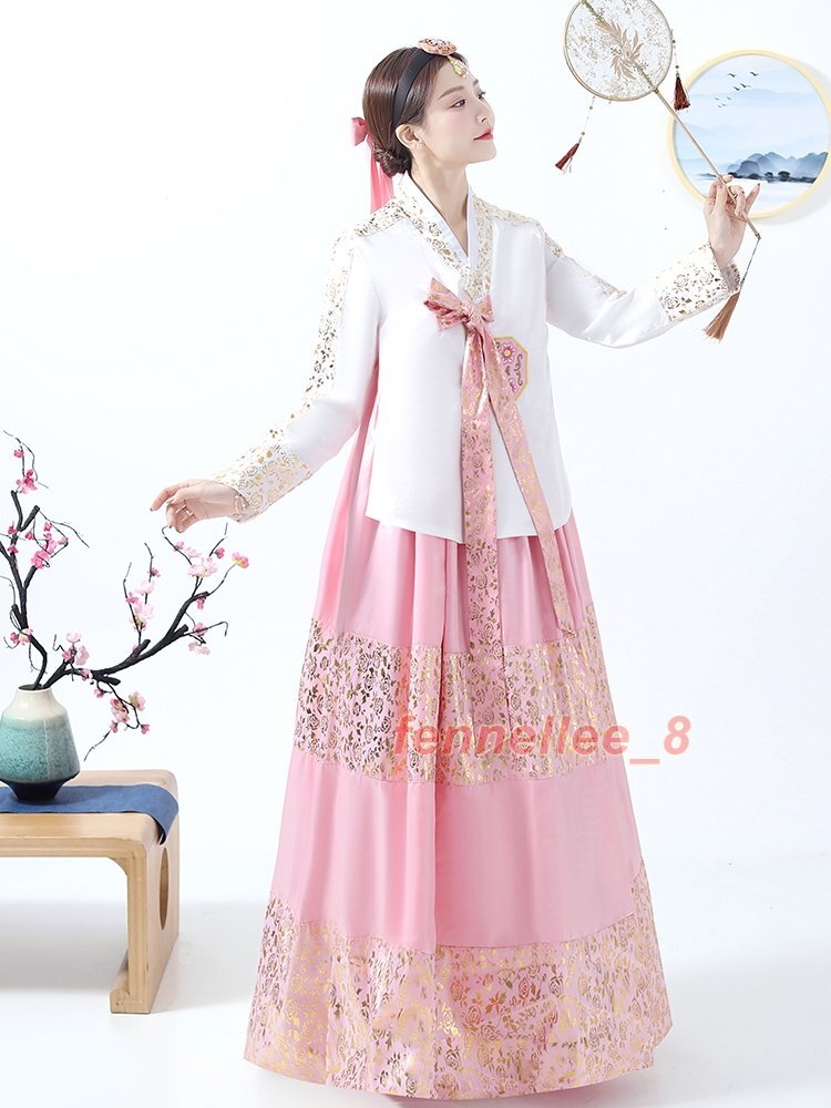Women’s Hanbok Dress Traditional Korean Dress National Dress Set Stage Costumes