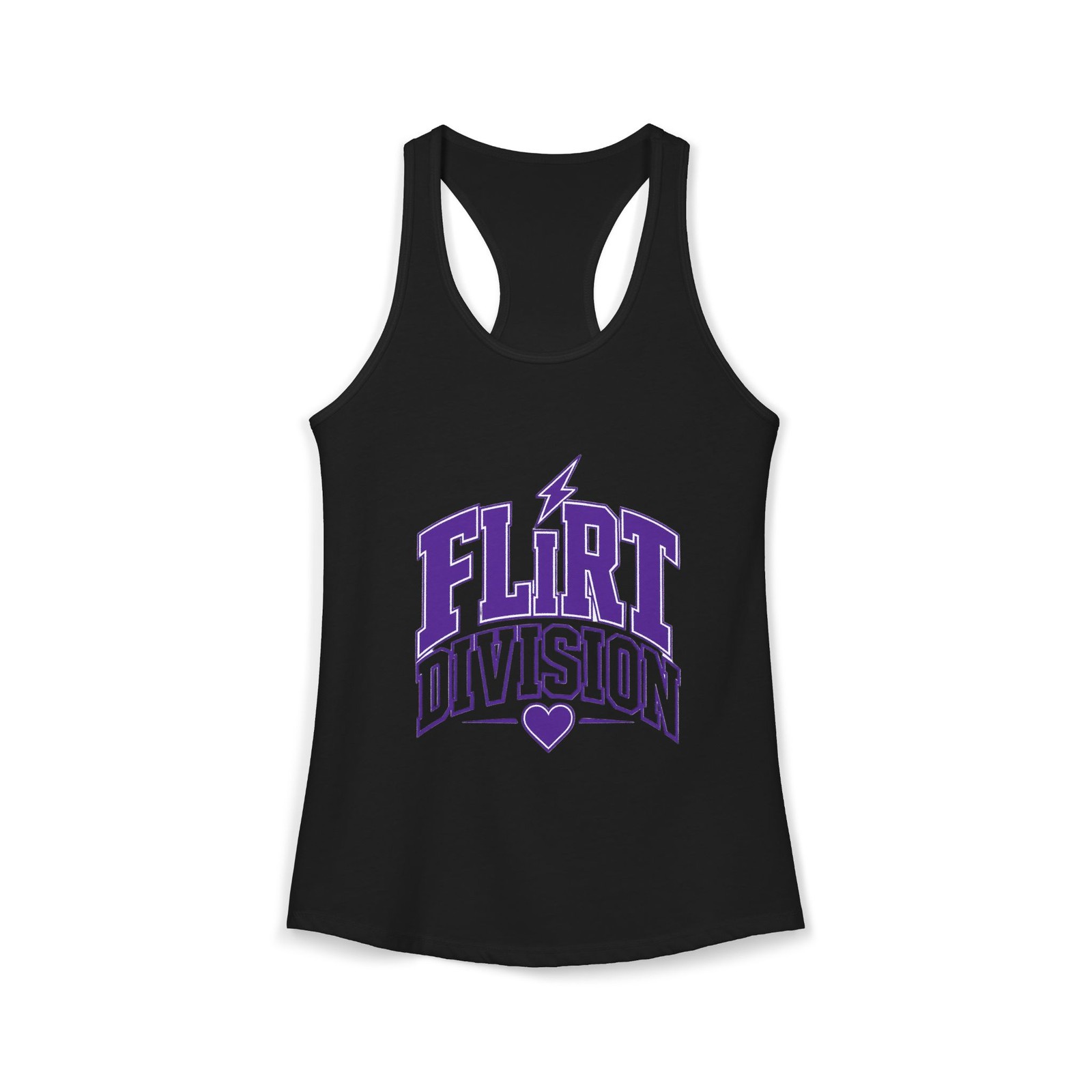 Women Flirt Division Varsity Squad Racerback Tank Made in USA