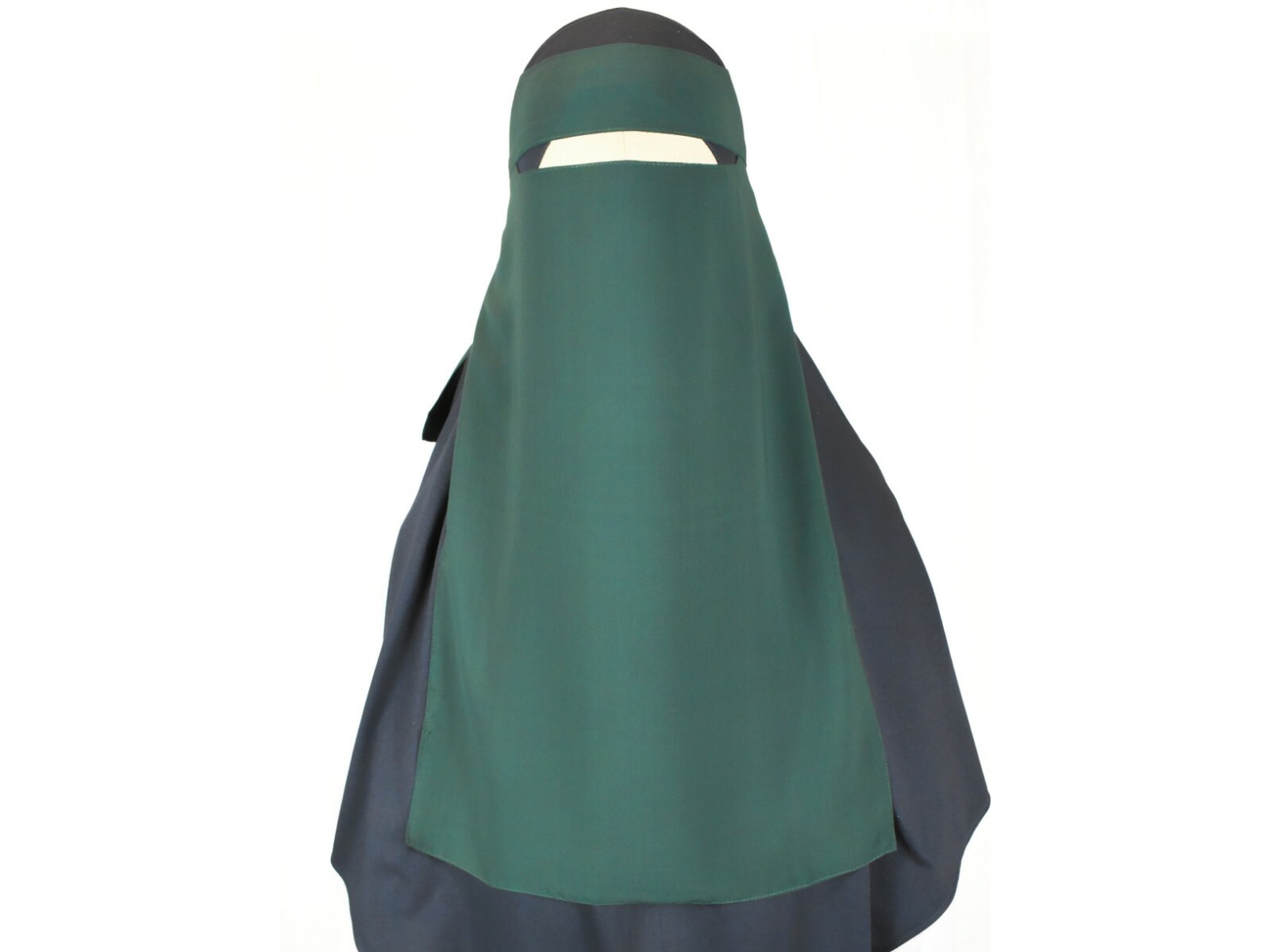 2pcs Saudi Long Single Layer Niqab Face Veil Muslim Burqa Quality Jilbab Islam