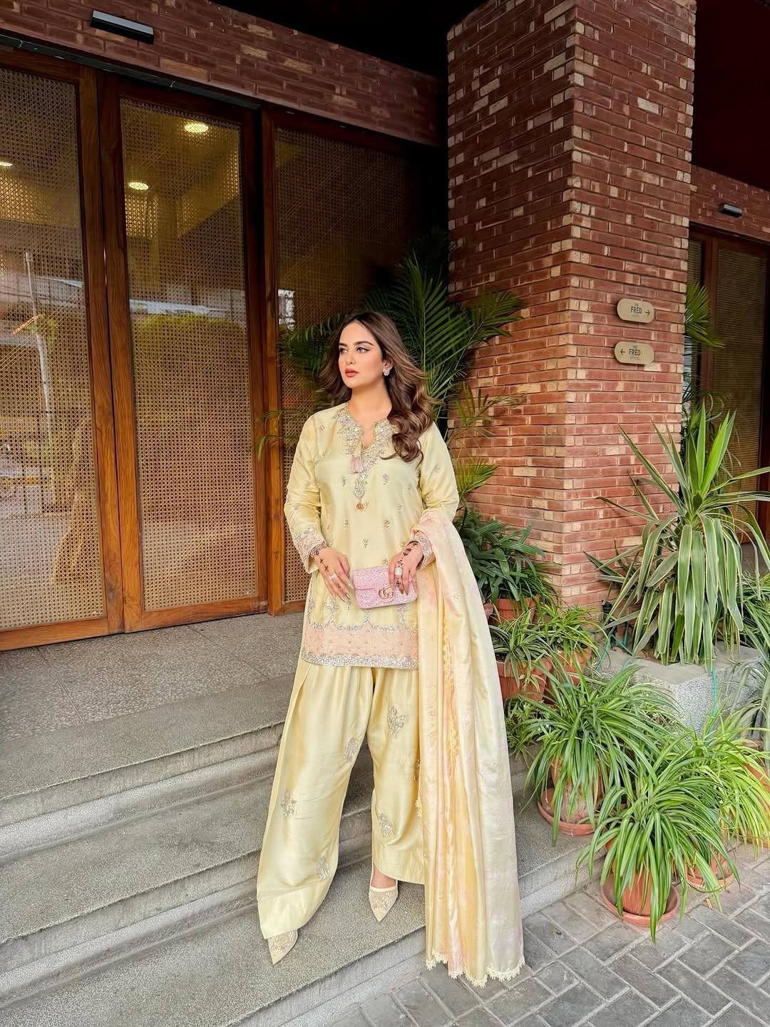 Elegant Designer Japan Satin Silk Salwar Kameez With Dupatta For Women
