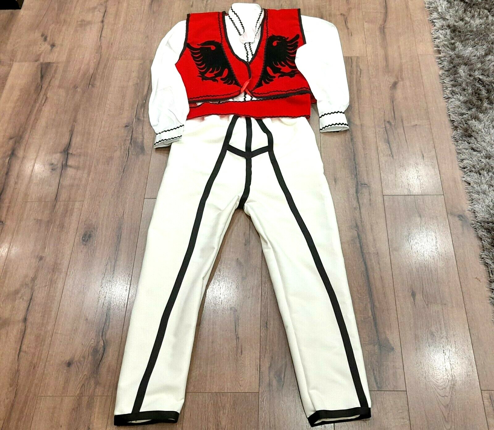 NEW ALBANIAN TRADITIONAL FOLK POPULAR COSTUME BOYS TEEN MEN SIZE S ADULTS #26