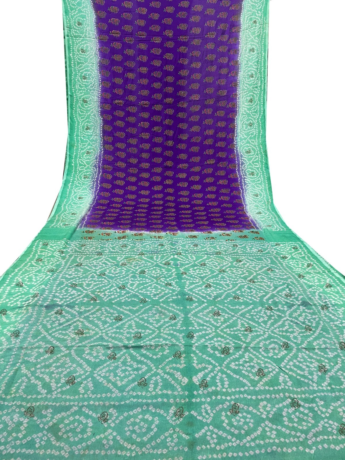 Vintage Chiffon Silk Saree, Lightweight Fabric for DIY & Sewing CS1107