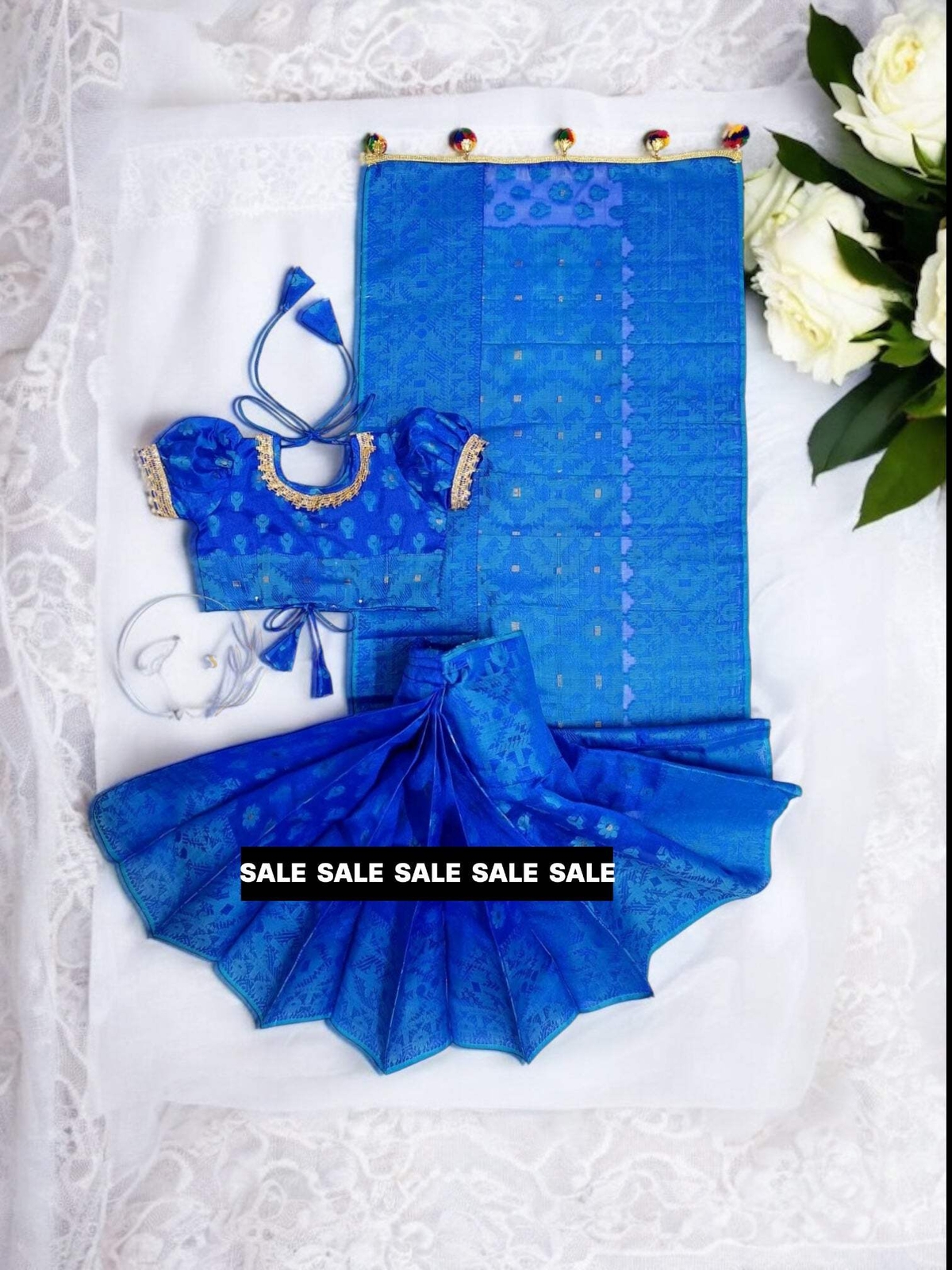 Girls Traditional Ready to Wear Saree – Ethnic Wear for Kids- 101