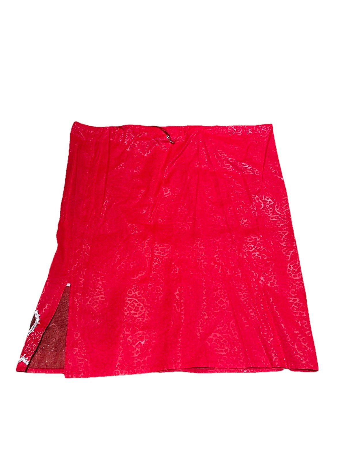 African Star Women’s Red Traditional Embroidered Dashiki Skirt & Top 2pc Set New