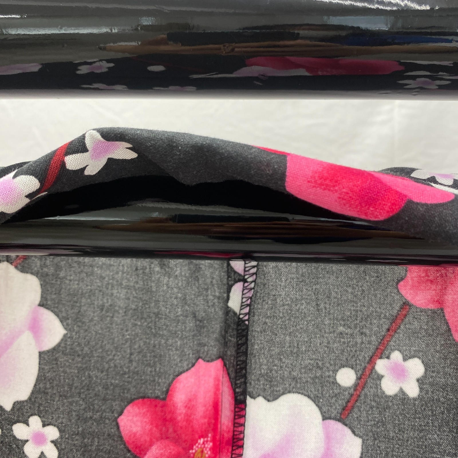 Japanese Vintage Kimono Yukata Cotton Black No Lining Traditional Length 63 in