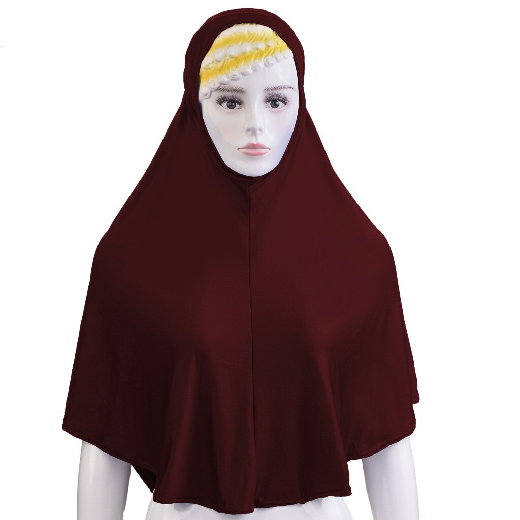 New Islamic Women Hijab Crystal Hemp Large Scarf Shawl Muslim Amira Head Wrap