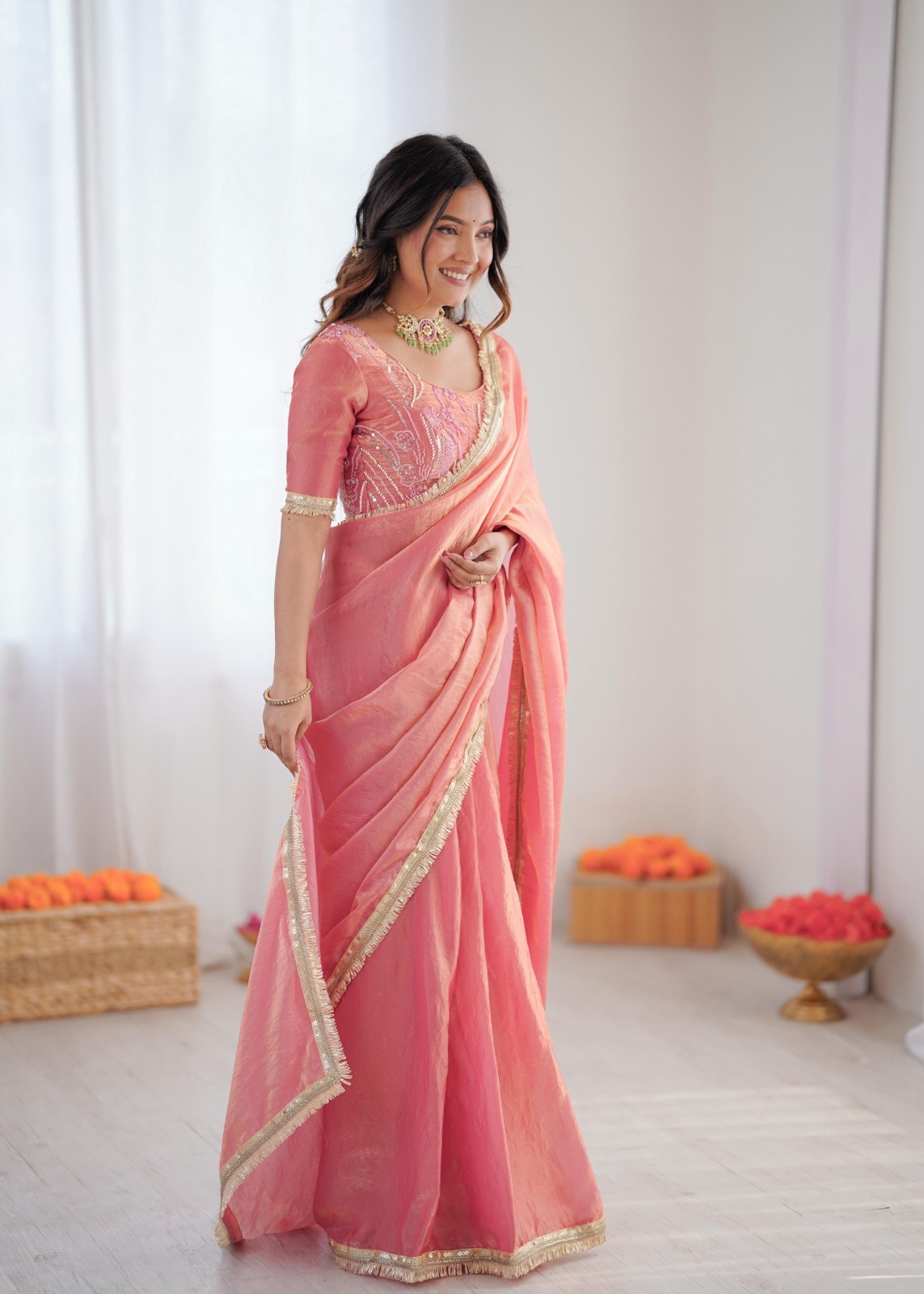 Saree Party Indian Wear Sari Designer Bollywood Blouse Wedding Ethnic Pakistani
