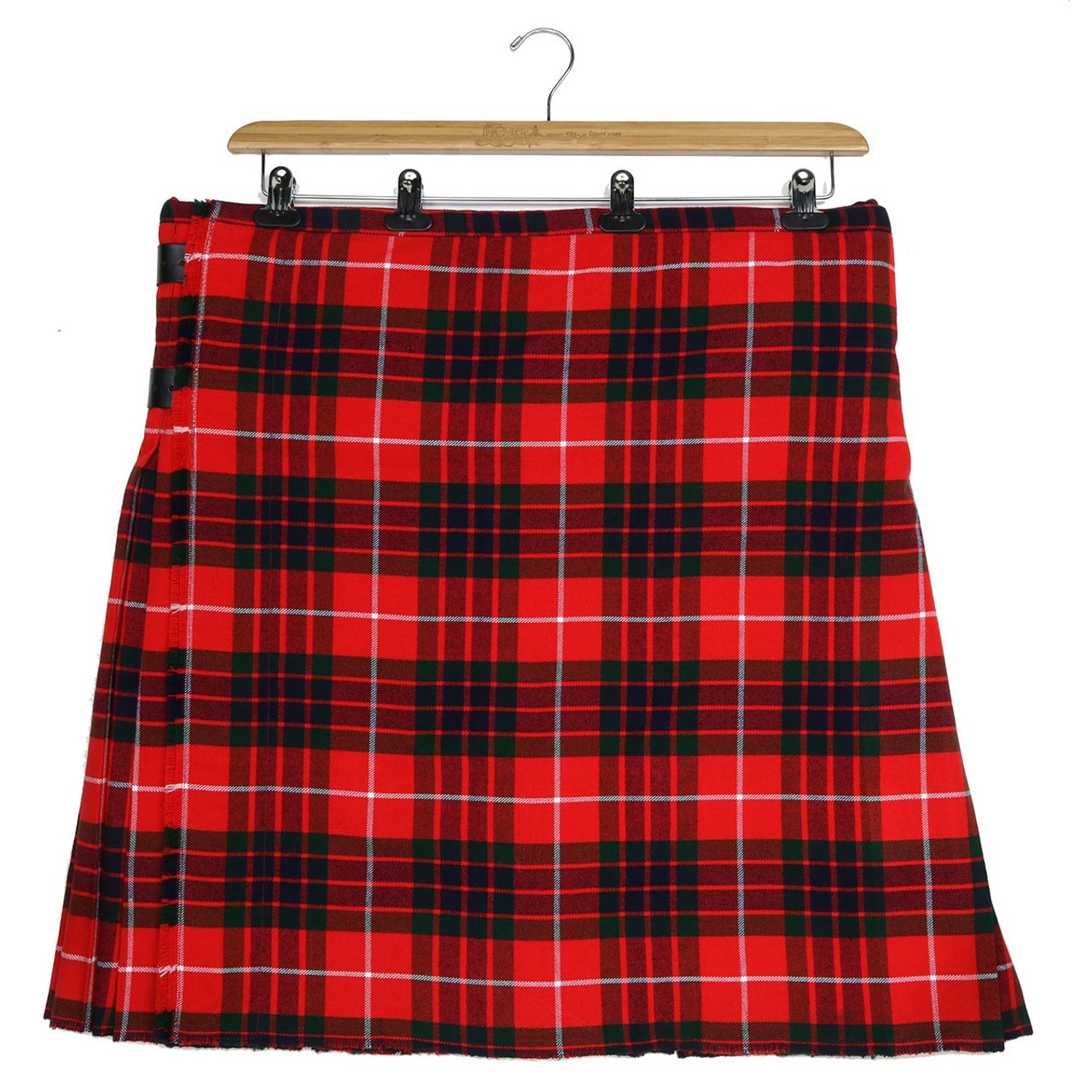Fraser Red Dress Modern Quality Homespun Wool Blend Kilt – Size 46W 24L