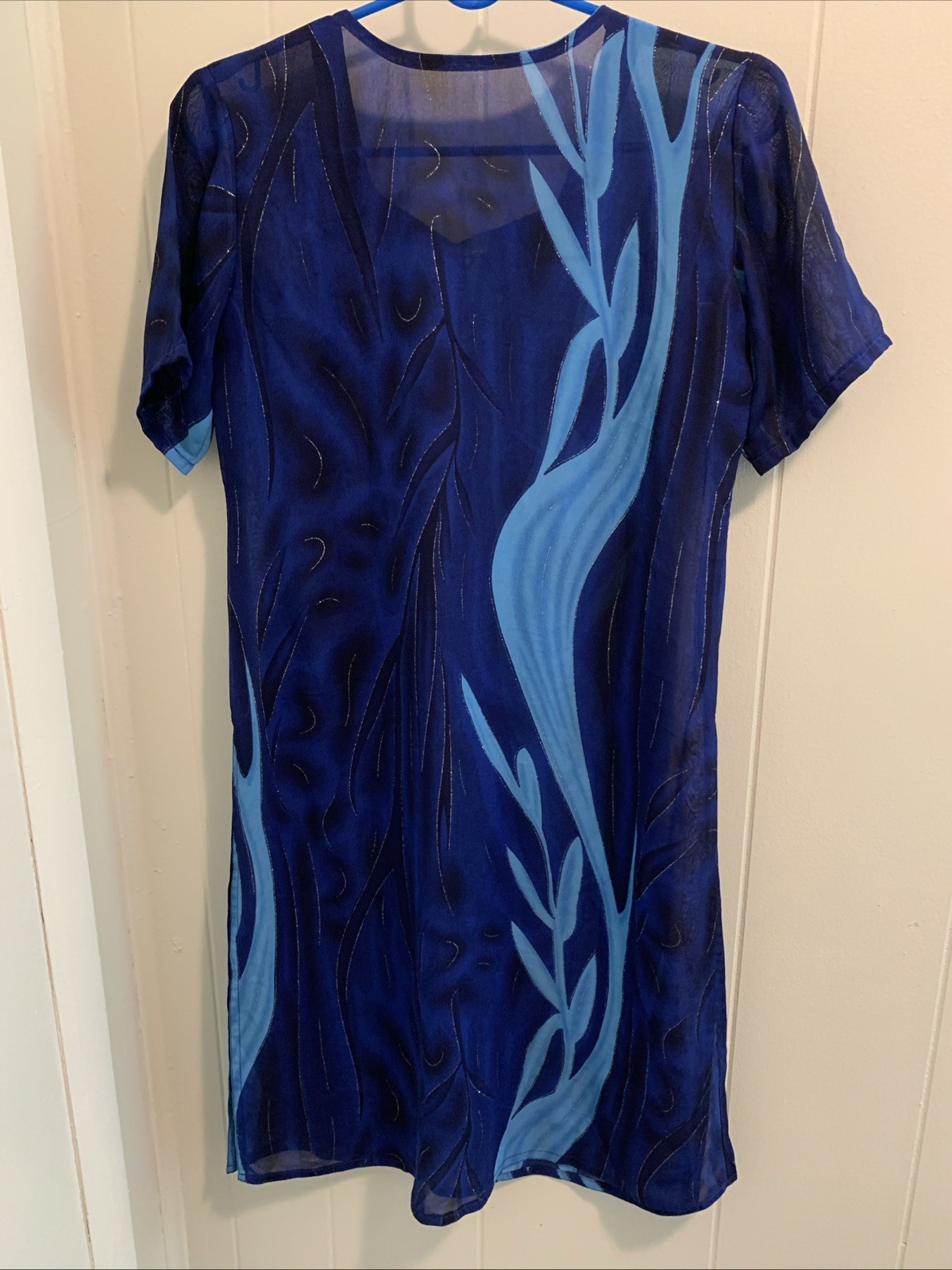 Indian/pakistani Navy Blue And Sky Blue Colors shalwar Kameez Brand New