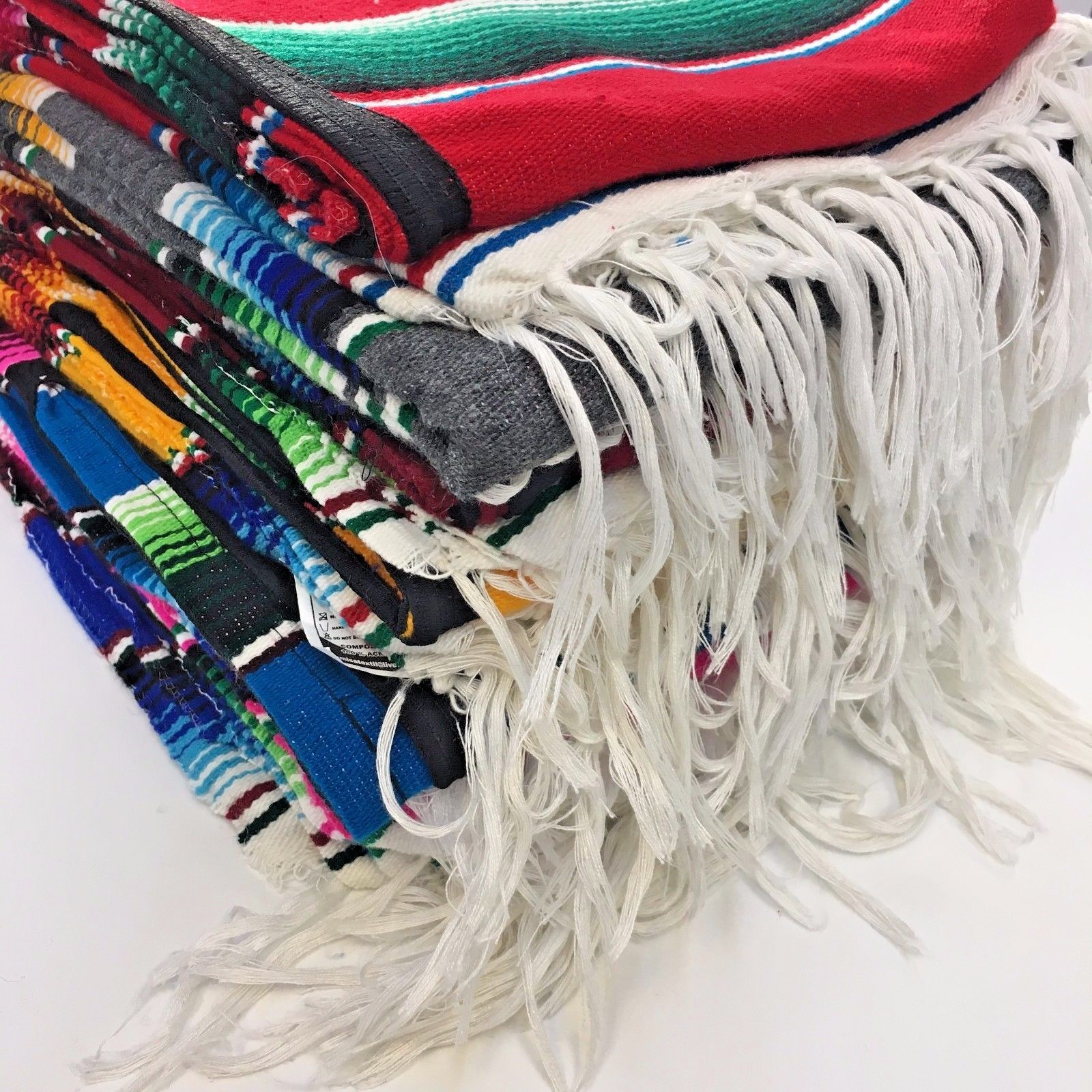 ADULT MEXICAN PONCHO SERAPE SALTILLO COSTUME FIESTA ONE SIZE FITS ALL Unisex