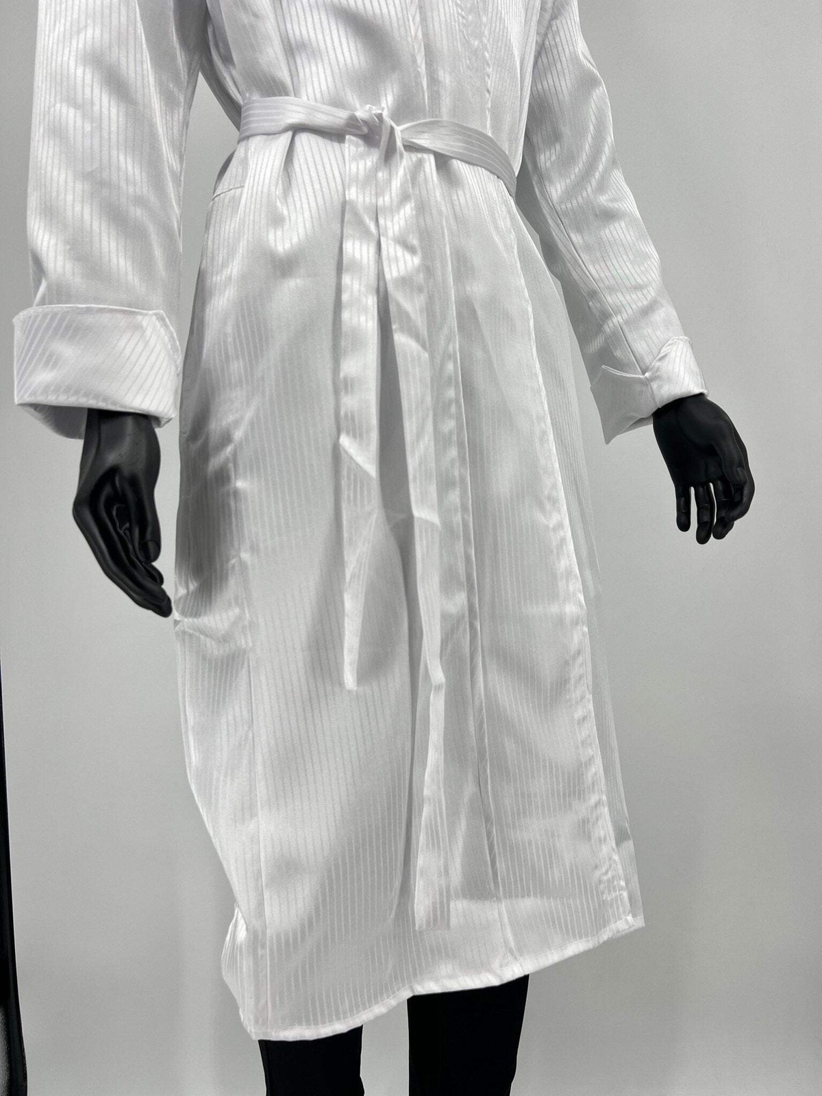 Jerusalem Kittel, Limited White Silky Robe, Traditional Jewish Garment