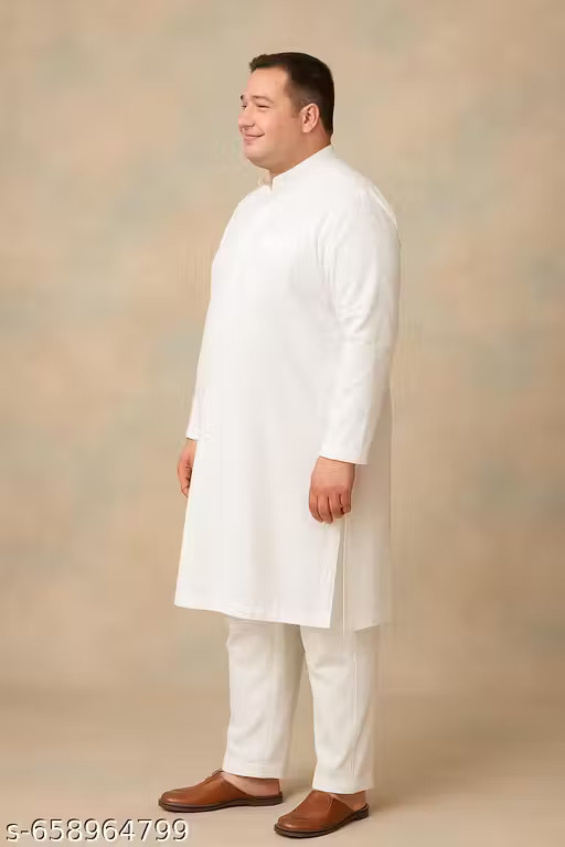 Men’s Kurta with Pyjama – basic kurta-pyjama set, cotton casual wear