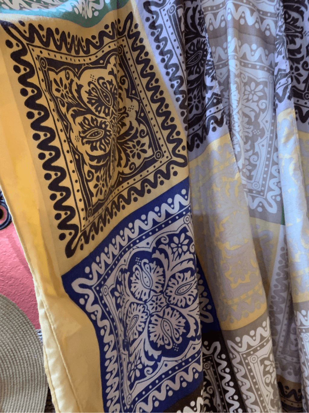 Yellow Blue Kimono #spring #summer #casual wear #multi color