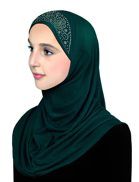 Lot of 12 JUNIOR SIZE Lycra Aiyah one piece Amira Hijab Pull On Headscarf Hijab