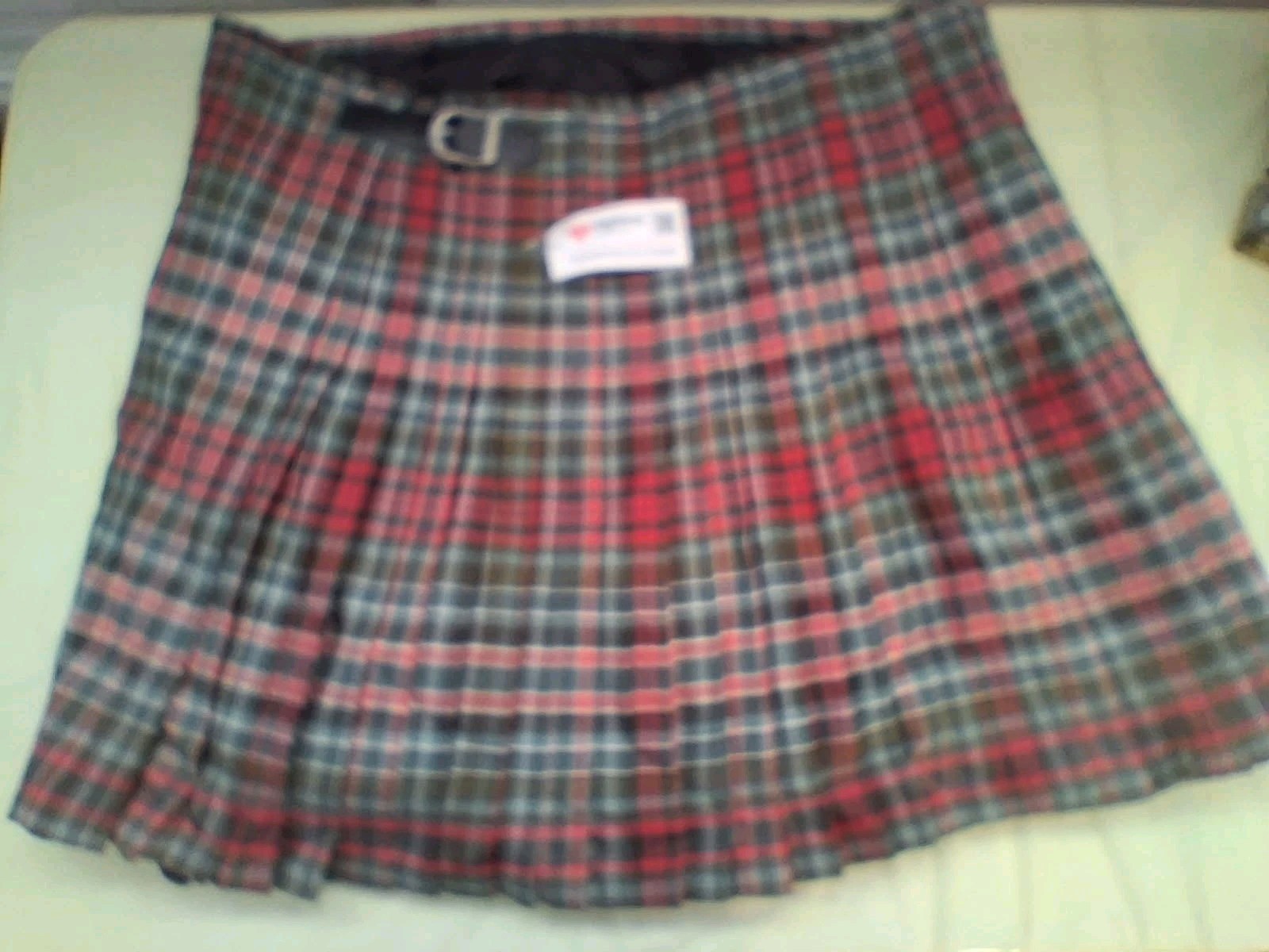 Kilt for Men Highland Redstone Tartan Kilt Polyviscose 50/52 Traditional