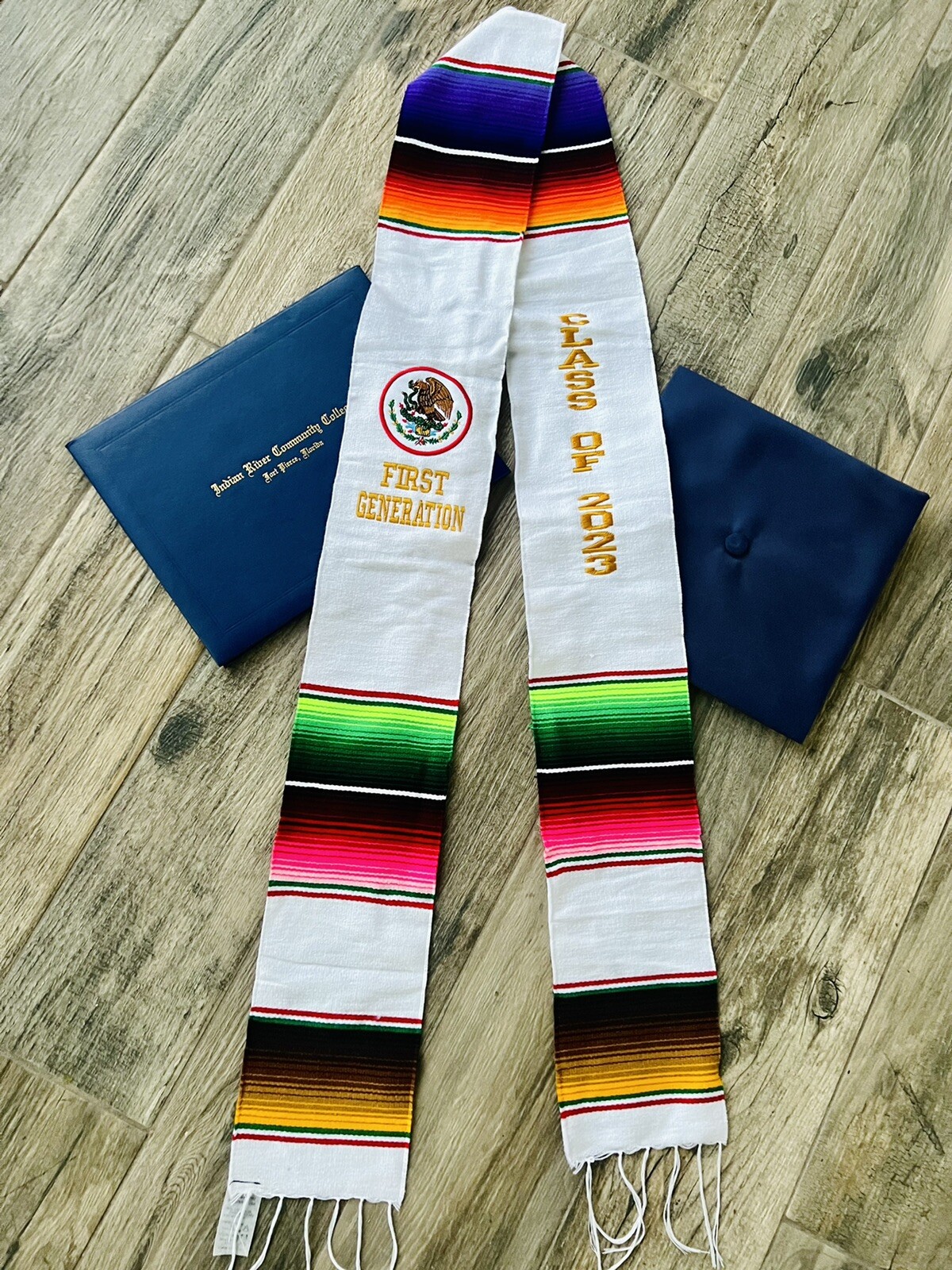 Mexican zarape graduation sash class of 2023 sarape stole grad Estola Sashes
