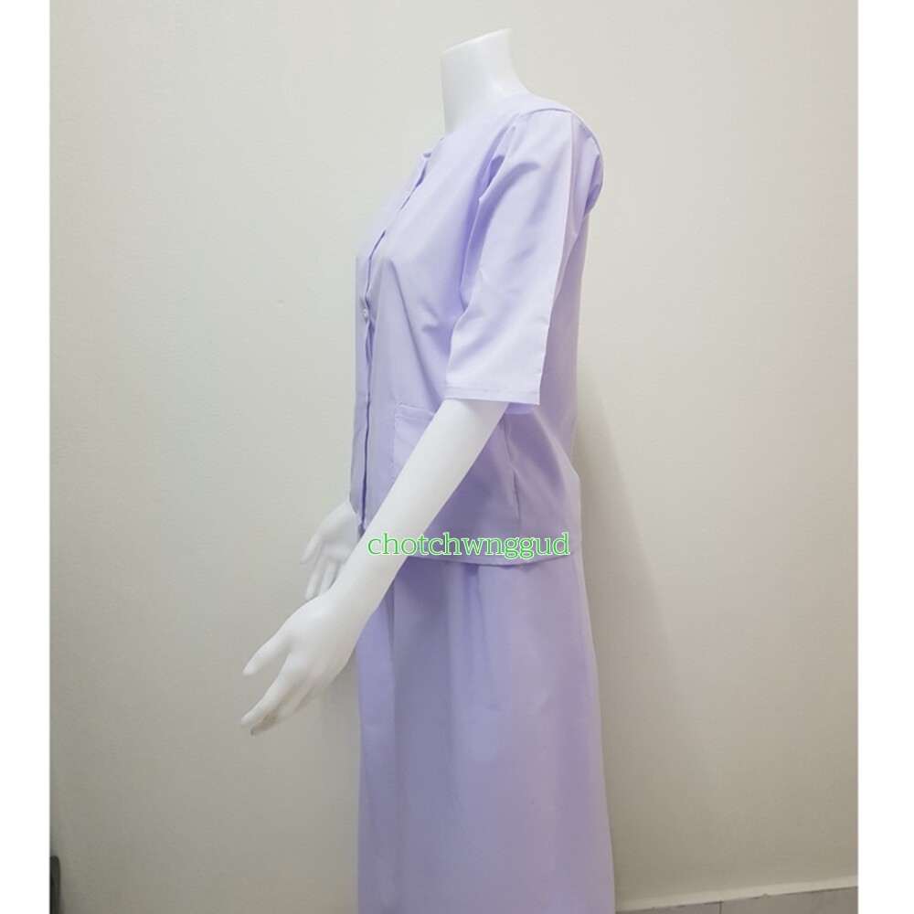 Buddhist Clothes Meditation Practice Dhamma Skirt Elastic White Toray Fabric