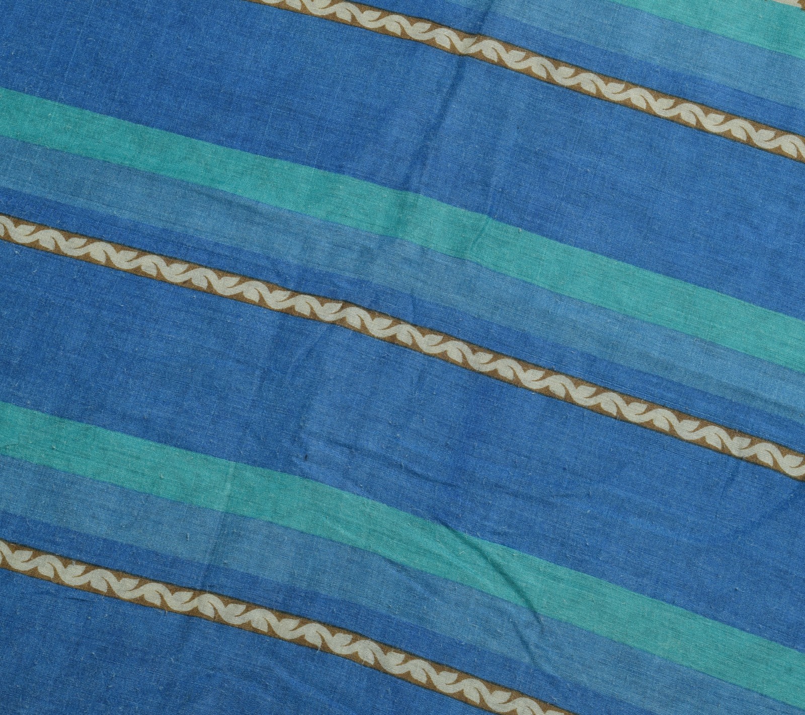 Sushila Vintage Brown Floral Saree 100% Pure Woolen Woven Branded Sari Fabric