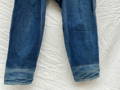 Japanese 1940-60’s Vintage Cotton Monpe Noragi Pants Indigo blue men