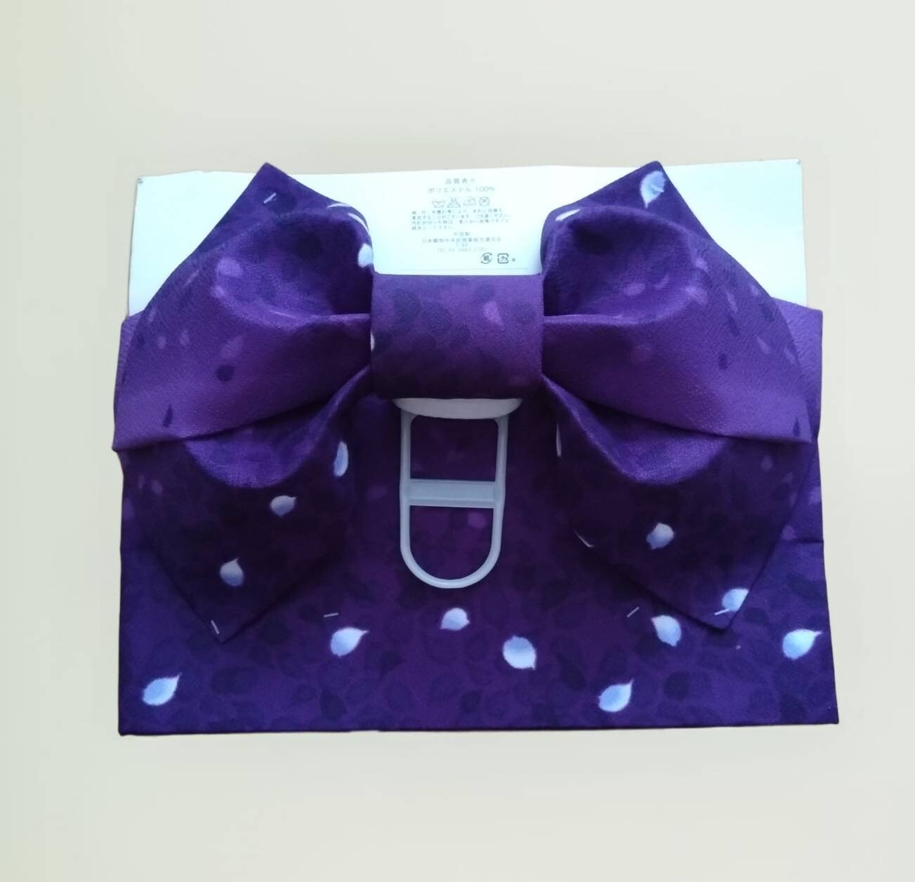 Japanese Kimono Yukata set of 4 pcs Dress Black Purple obi Geta Koshihimo
