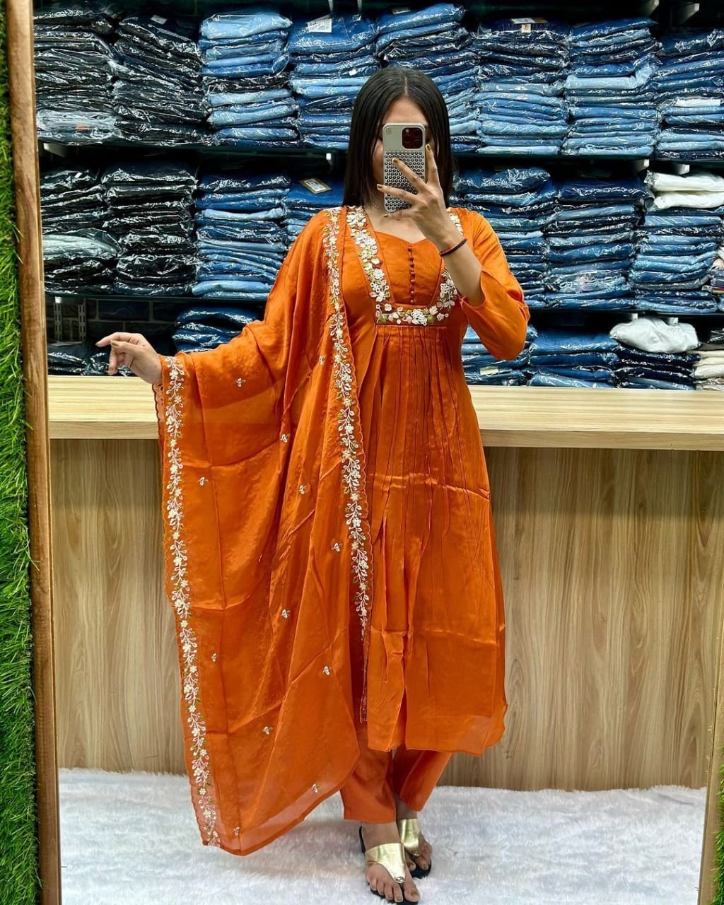 Readymade salwar kameez Kurta Pant Dupatta Set Indian Kurtis For Woman