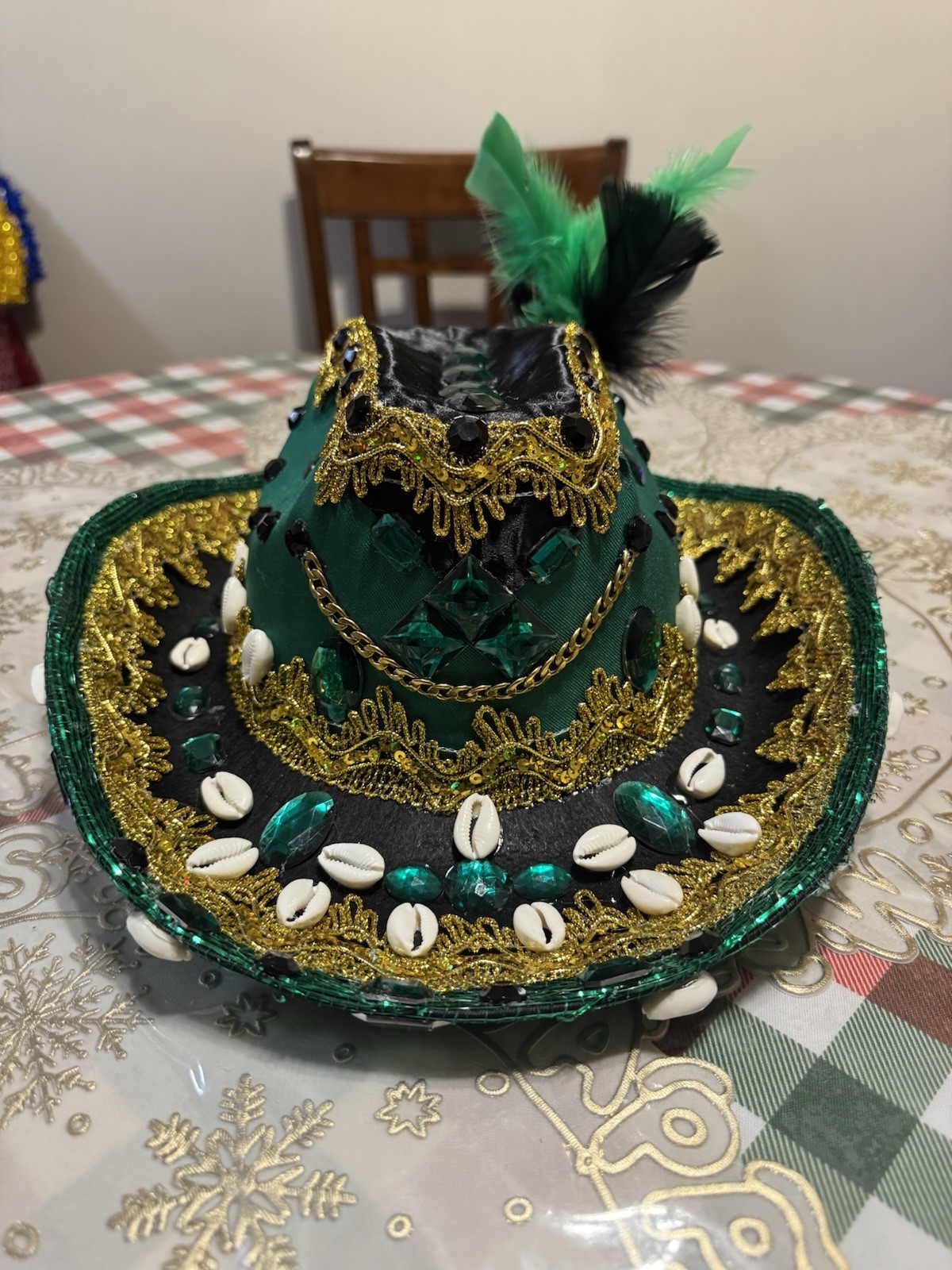 Sombrero para Oggun Ogun Handmade Sombrero Hat Iyawo Ifa OSHA Santería Yoruba