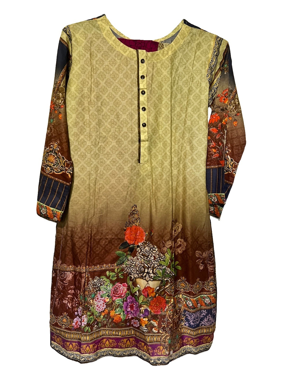 Pakistani Shalwar Kameez Stitched New Floral 3 Piece Free Shipping