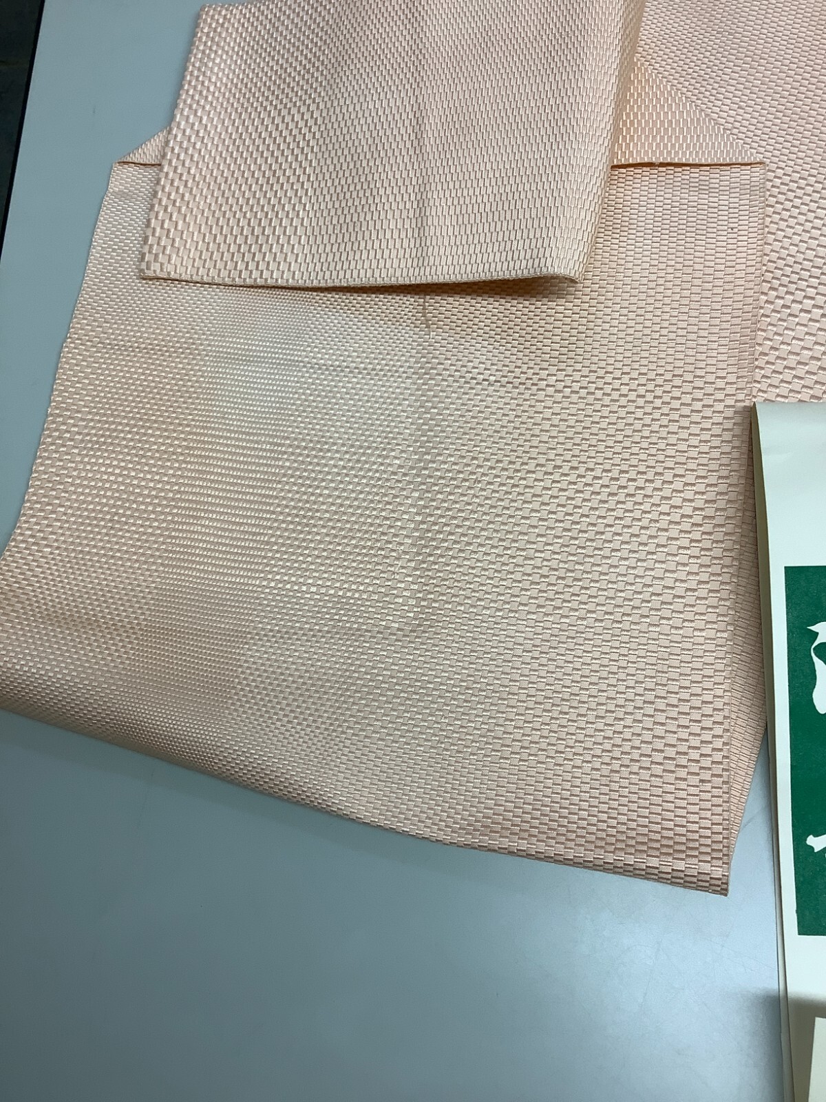 Japanese Vintage Kimono Nagoya Obi silk pink simple Tradition 138.5×11.8in