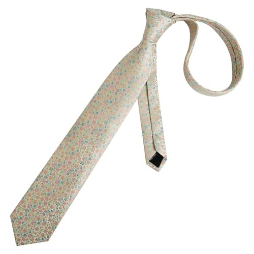 Mens 3.15inches Exquisite Floral Tie with Small Flower A142-light Green+lilac