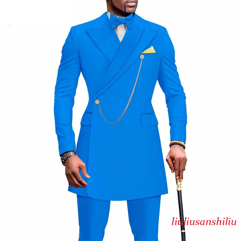 African Suit for Men Dashiki Coats and Ankara Pants 2 Piece Set Wedding Outfits