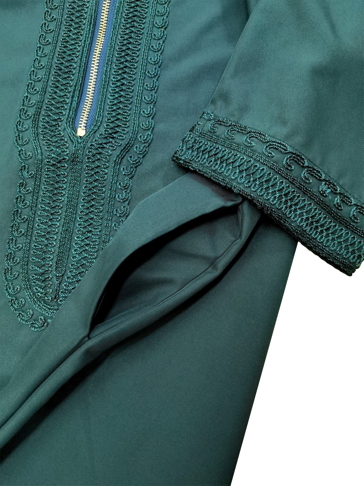 Mens Hooded Thobe Saudi Islamic Clothing Arab Muslim Eid Kaftan Jubbah Robe
