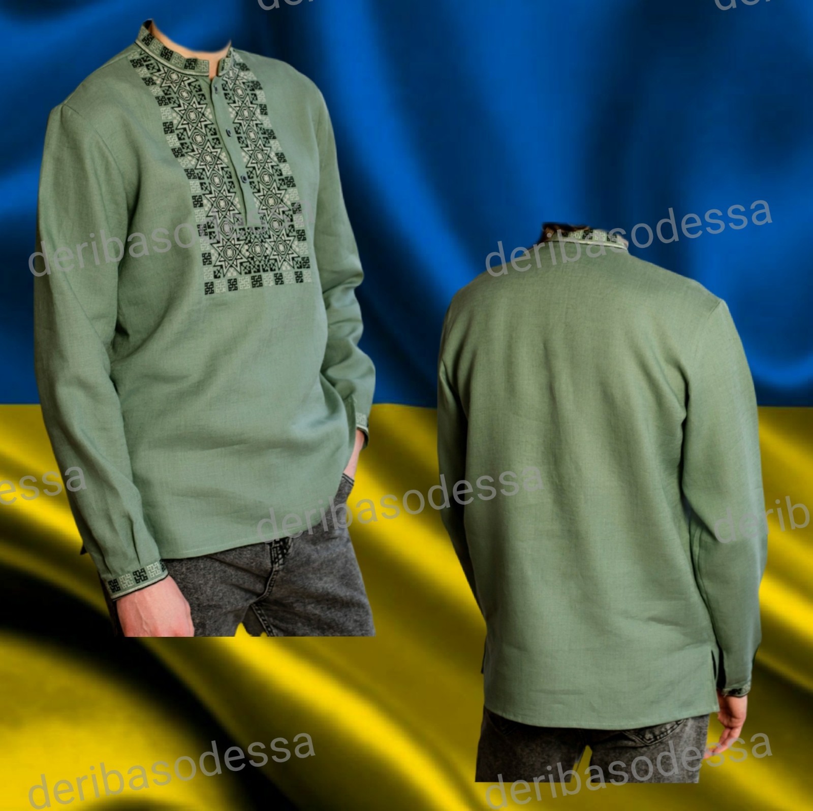 Traditional Ukrainian embroidered blouse,shirtVyshyvanka S,M,L,XL-4XL Linen 100%