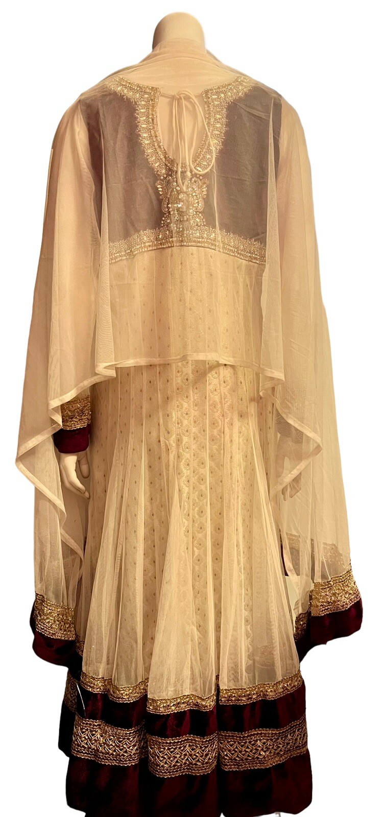 Vidya Fashions Jalandhar City Indian Shalwar Kameez Dress Pant Outfit Burgundy S