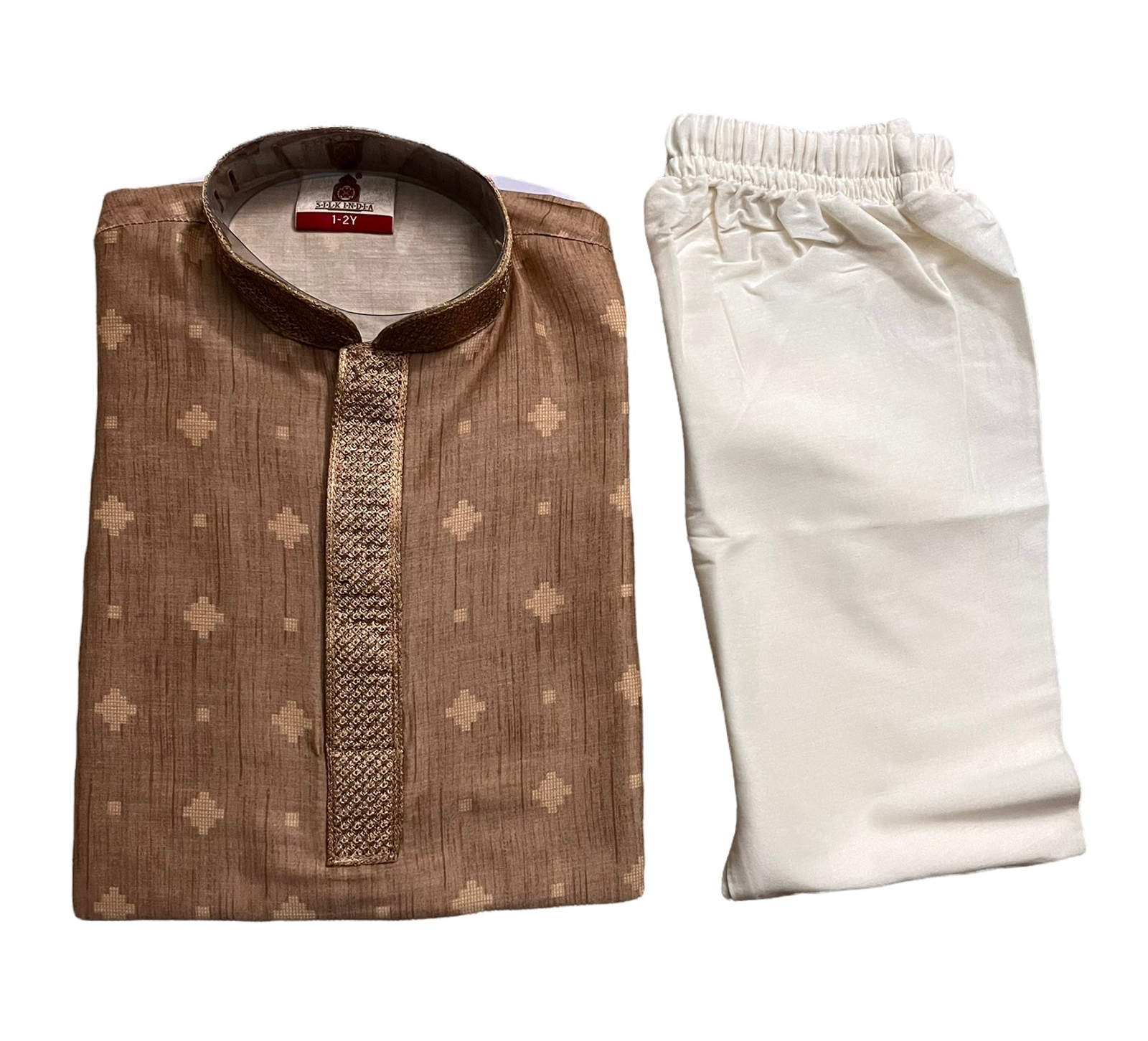 Poly Digital Print Work Traditional Kurta Pajama Set for Boys – Ethnic Wear
